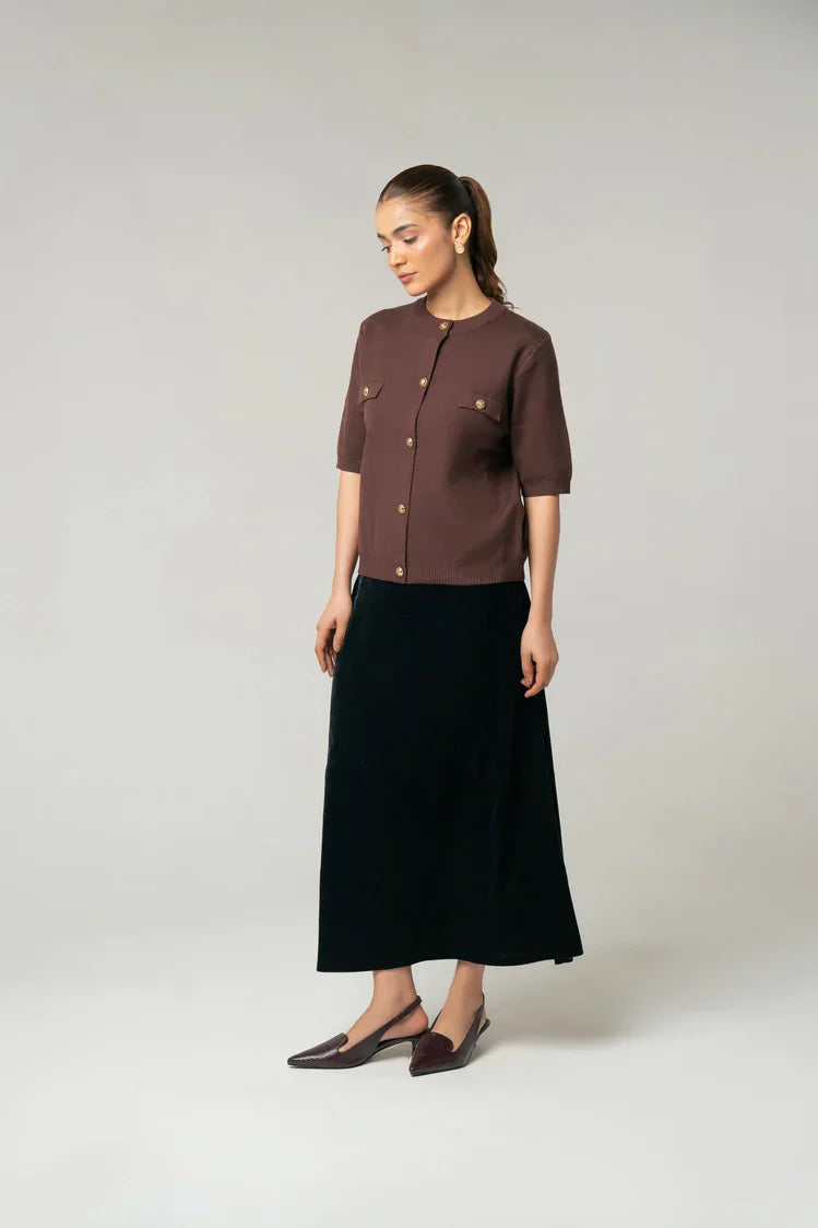 Picture of Short Sleeves Cardigan - Available at Raja Sahib