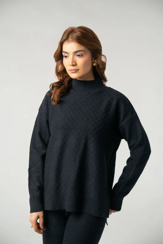 Picture of Turtle Neck Knit Sweater - Available at Raja Sahib