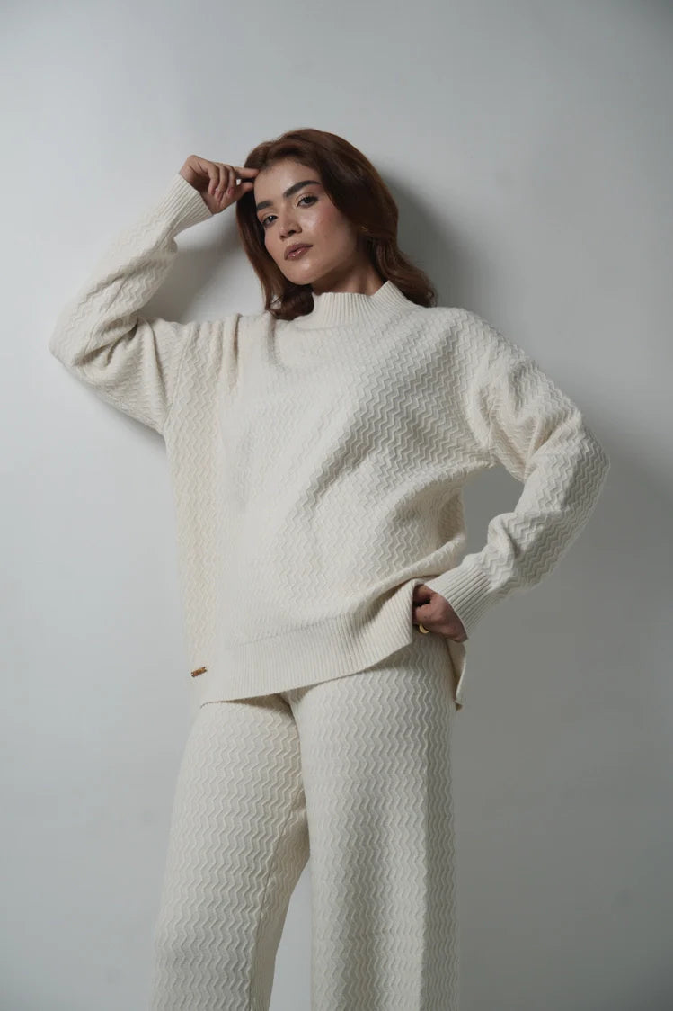 Picture of Knitted Co-Ord Set - Available at Raja Sahib