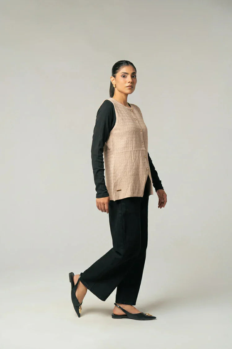 Picture of Sleeveless Knit Sweater - Available at Raja Sahib