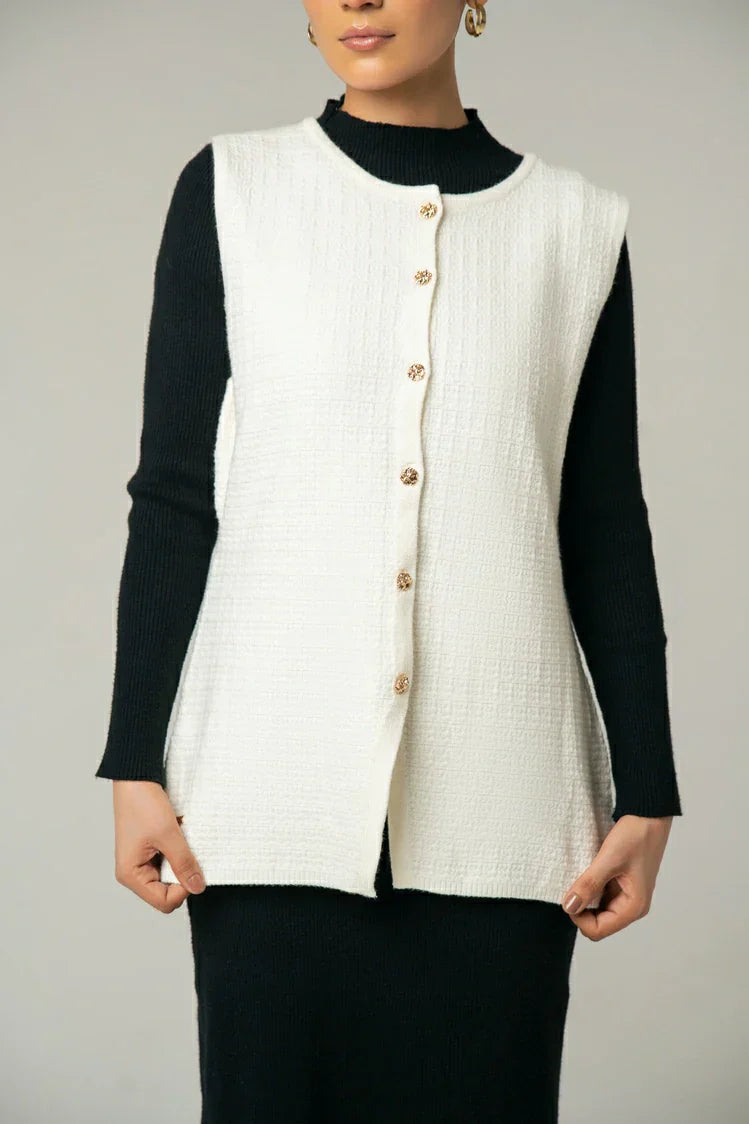 Picture of Sleeveless Knit Sweater - Available at Raja Sahib