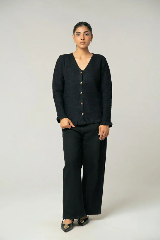 Picture of V-Neck Knit Sweater - Available at Raja Sahib