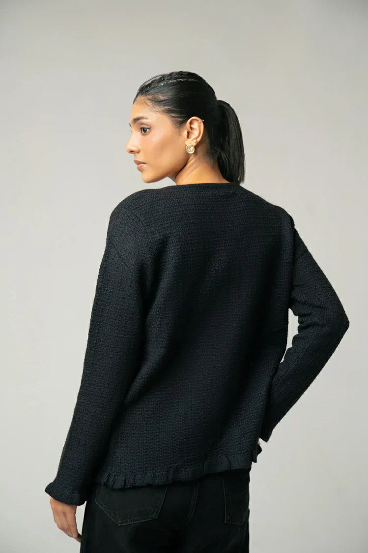 Picture of V-Neck Knit Sweater - Available at Raja Sahib