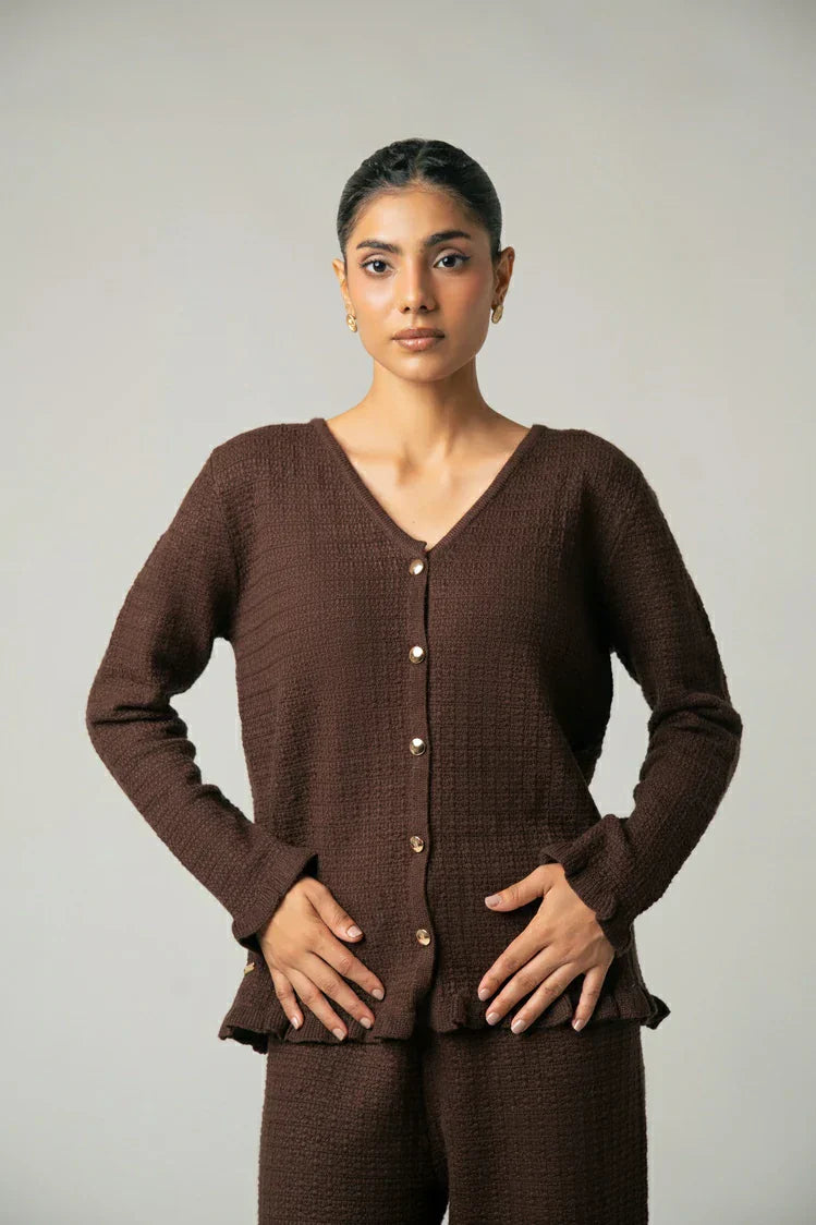 Picture of V-Neck Knit Sweater - Available at Raja Sahib