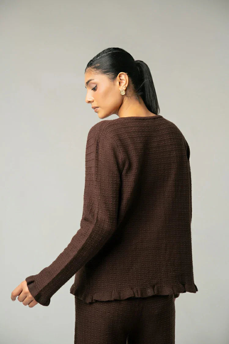 Picture of V-Neck Knit Sweater - Available at Raja Sahib