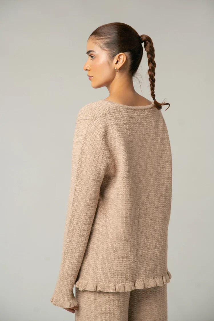 Picture of V-Neck Knit Sweater - Available at Raja Sahib