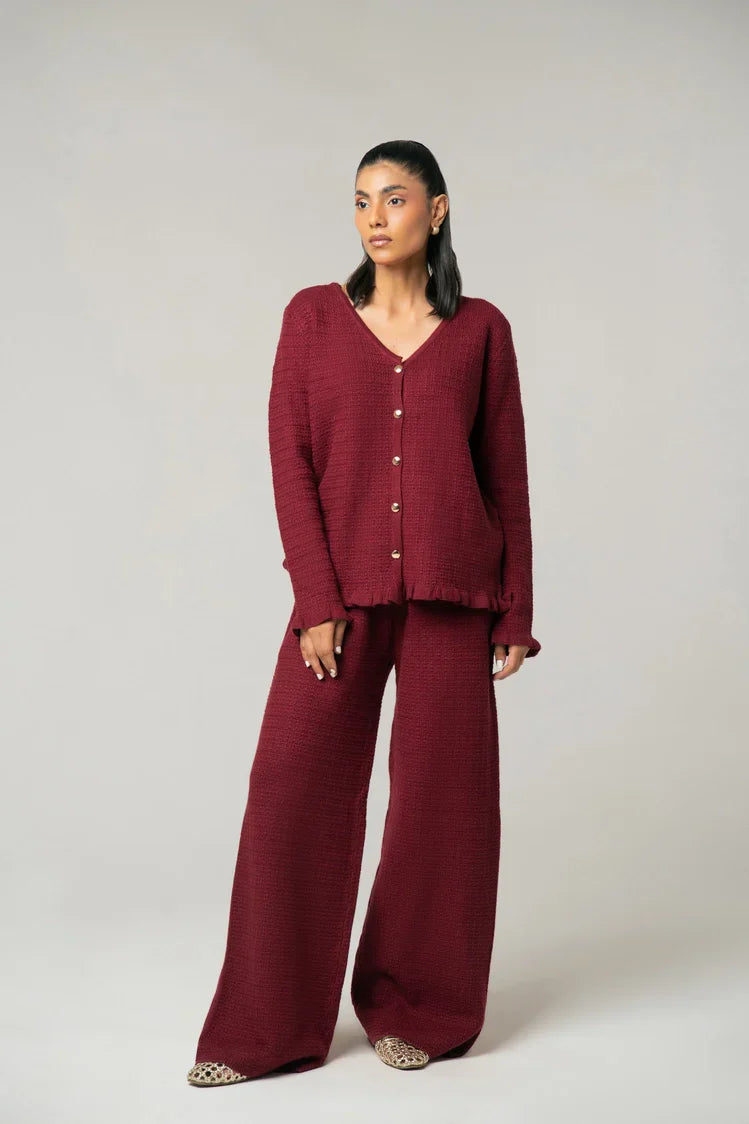 Picture of V-Neck Knit Sweater - Available at Raja Sahib