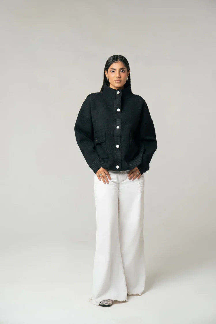 Picture of Botton Up Jacket Sweater - Available at Raja Sahib