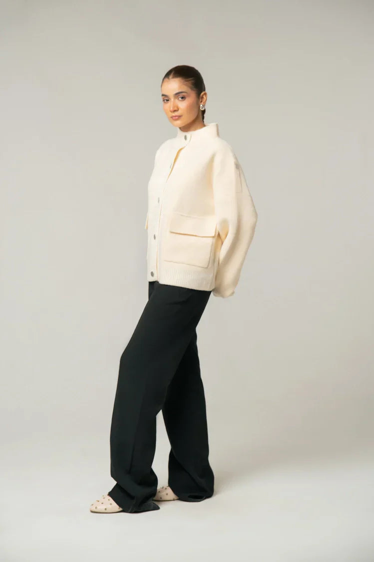 Picture of Botton Up Jacket Sweater - Available at Raja Sahib