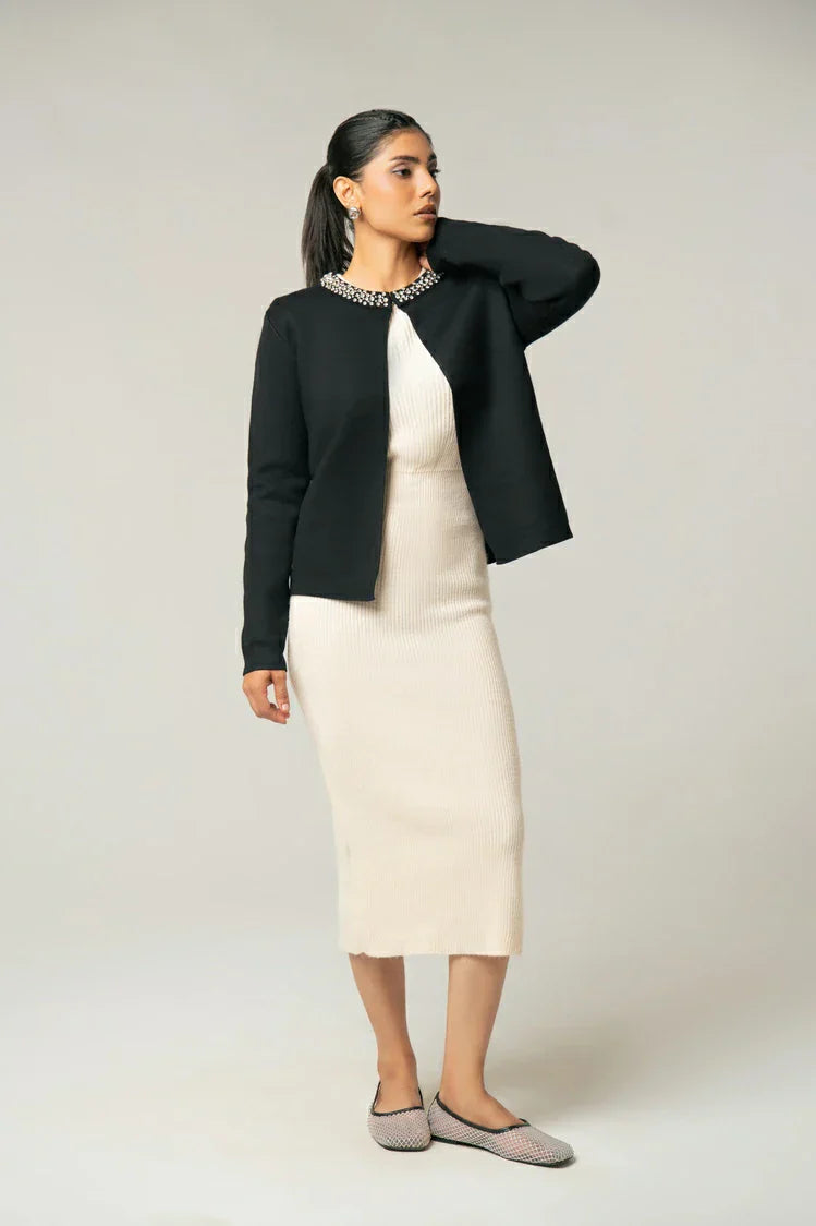 Picture of Ellena - Regular Fit Knit Sweater - Available at Raja Sahib