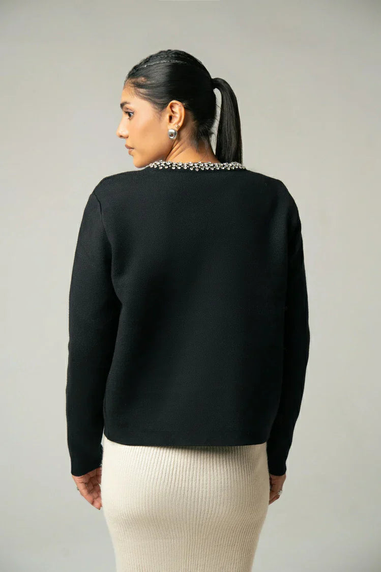 Picture of Ellena - Regular Fit Knit Sweater - Available at Raja Sahib