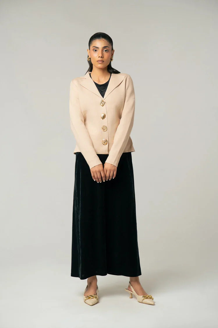 Picture of Collar Knit Cardigan - Available at Raja Sahib