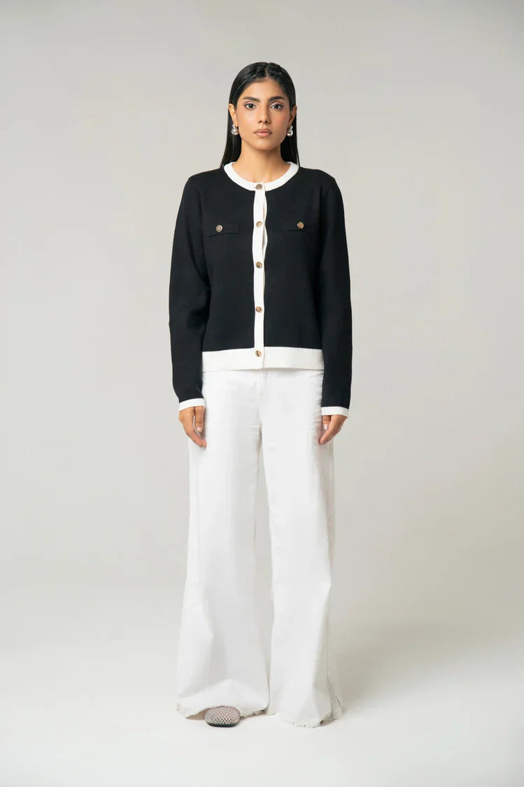 Picture of Regular Fit Knit Cardigan - Available at Raja Sahib