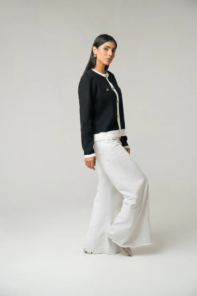 Picture of Regular Fit Knit Cardigan - Available at Raja Sahib