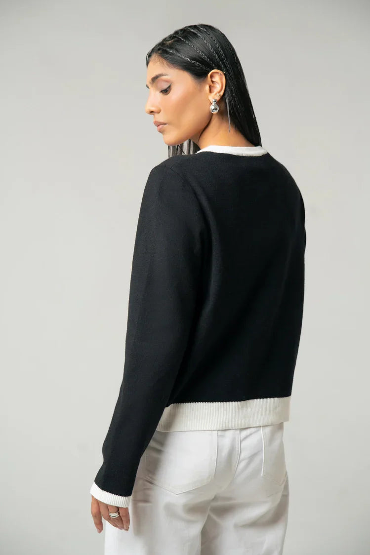 Picture of Regular Fit Knit Cardigan - Available at Raja Sahib