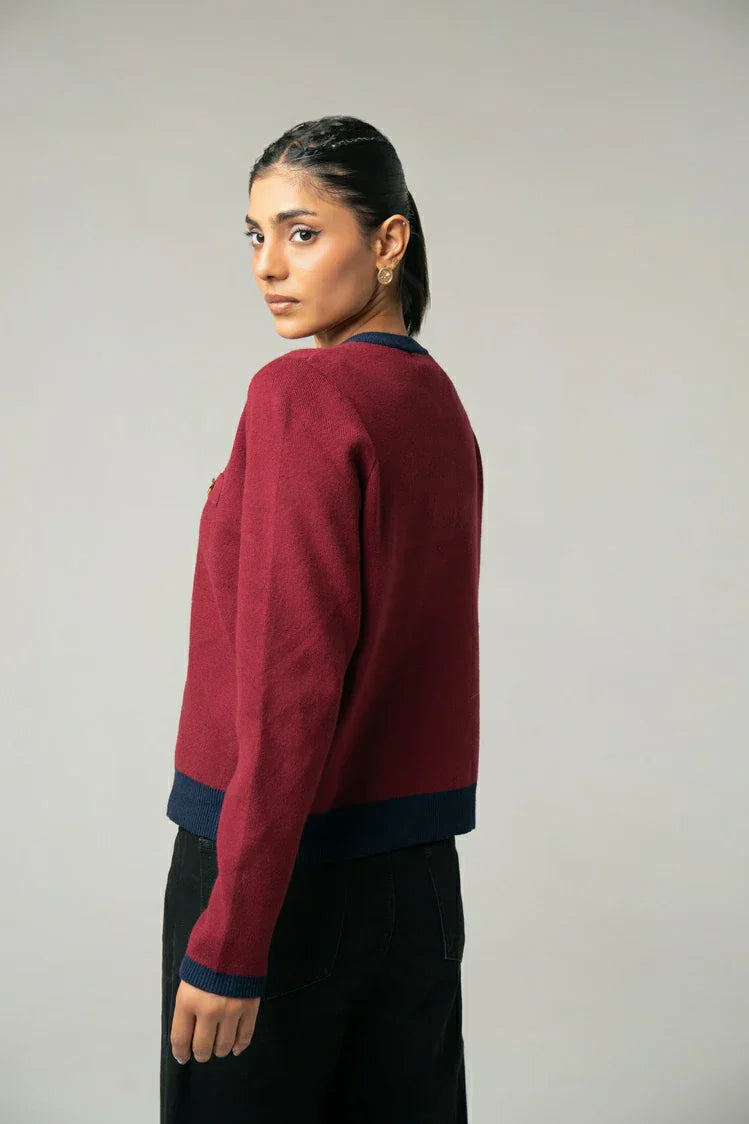 Picture of Regular Fit Knit Cardigan - Available at Raja Sahib