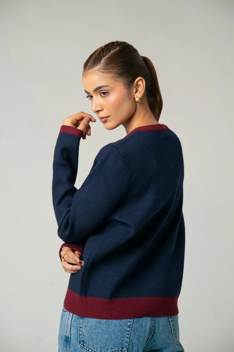 Picture of Regular Fit Knit Cardigan - Available at Raja Sahib