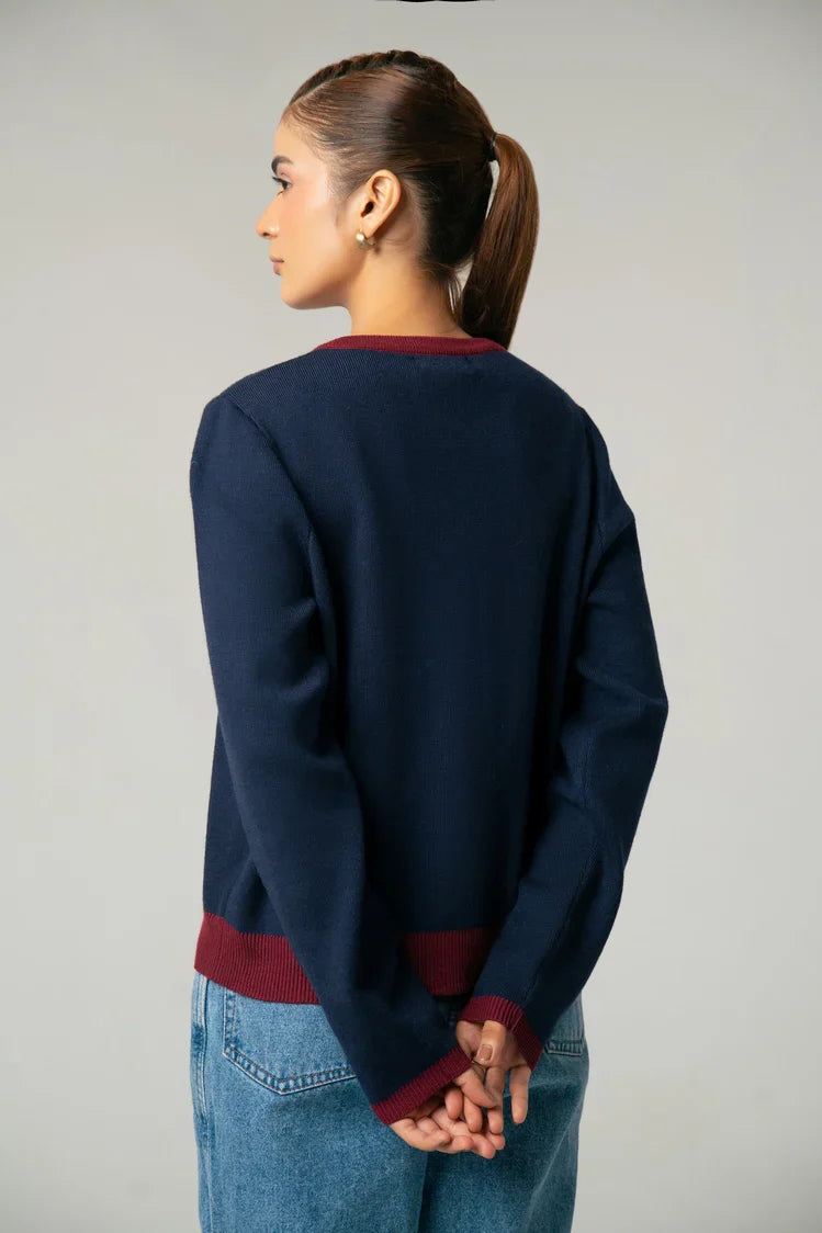 Picture of Regular Fit Knit Cardigan - Available at Raja Sahib