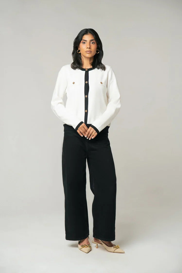 Picture of Regular Fit Knit Cardigan - Available at Raja Sahib