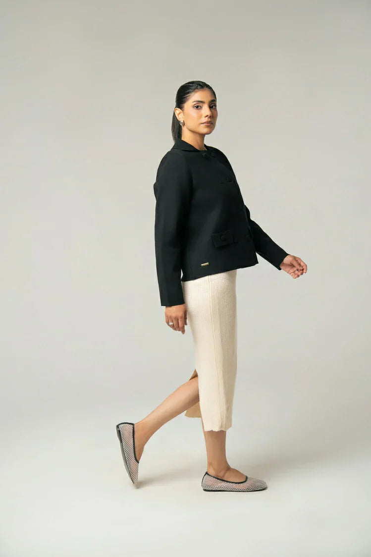 Picture of Collar Knit Cardigan - Available at Raja Sahib