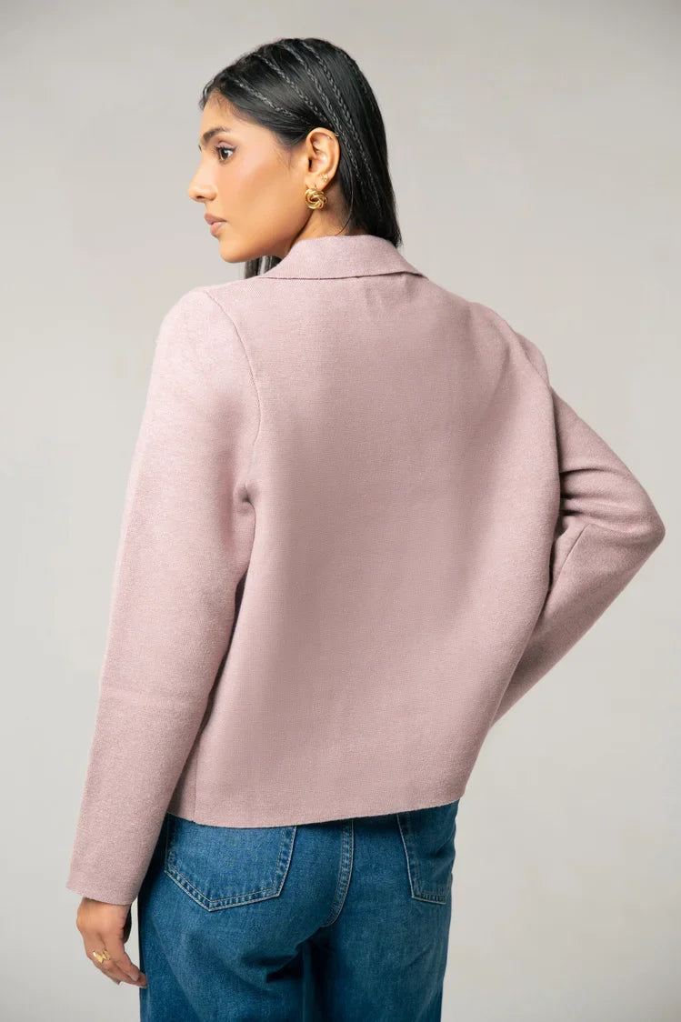 Picture of Collar Knit Cardigan - Available at Raja Sahib