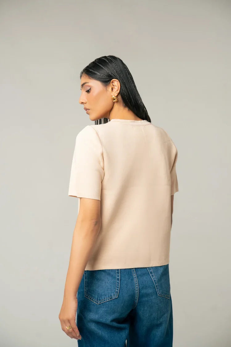 Picture of Short Sleeves Cardigan - Available at Raja Sahib