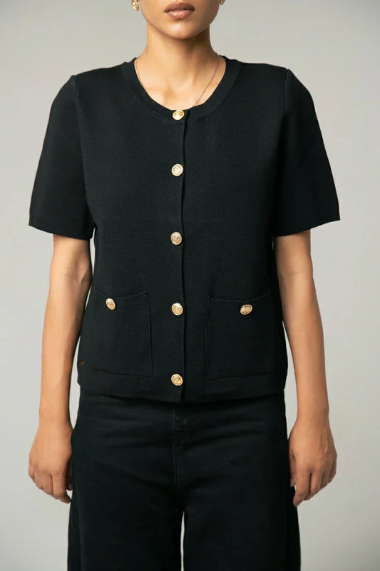 Picture of Short Sleeves Cardigan - Available at Raja Sahib