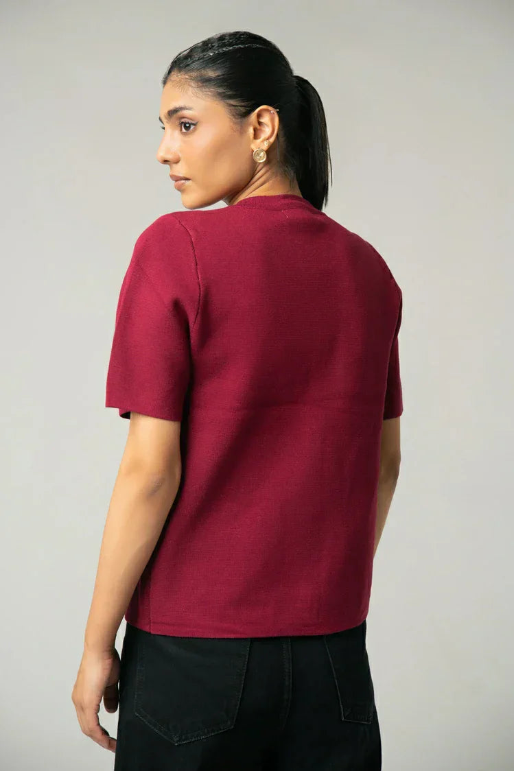 Picture of Short Sleeves Cardigan - Available at Raja Sahib