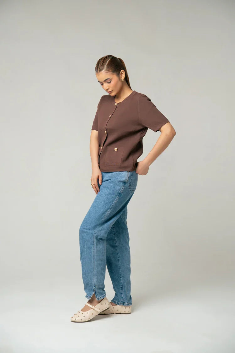 Picture of Short Sleeves Cardigan - Available at Raja Sahib