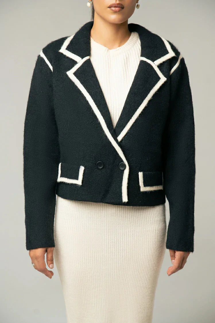 Picture of Collar Knit Cardigan - Available at Raja Sahib