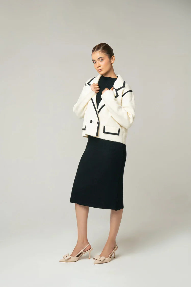 Picture of Collar Knit Cardigan - Available at Raja Sahib