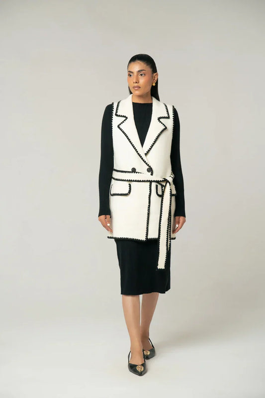 Picture of V-Neck Collar Coat - Available at Raja Sahib