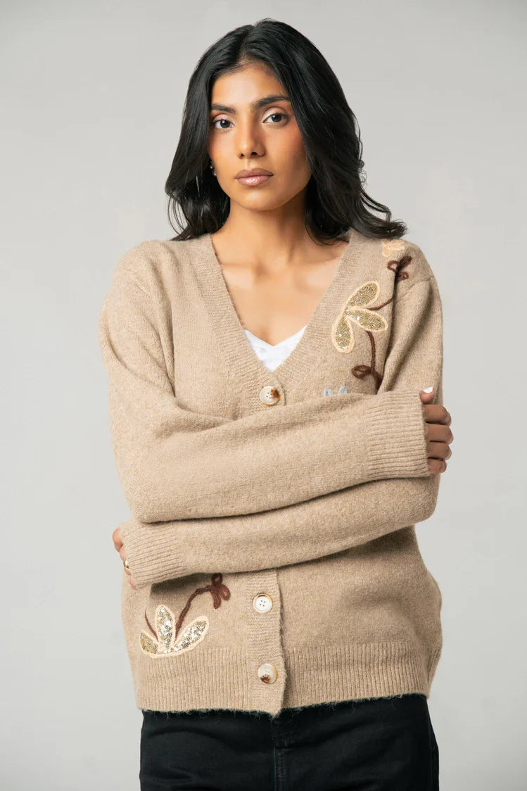 Picture of Embroidered Knit Sweater - Available at Raja Sahib