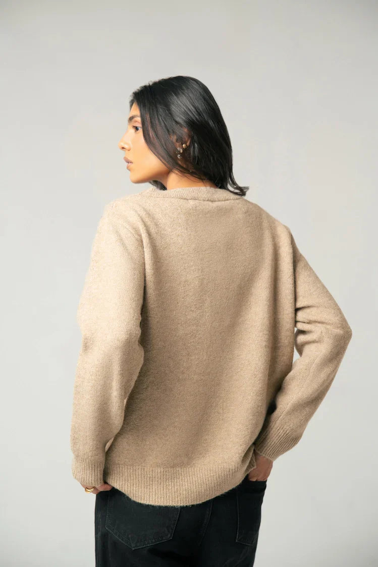 Picture of Embroidered Knit Sweater - Available at Raja Sahib