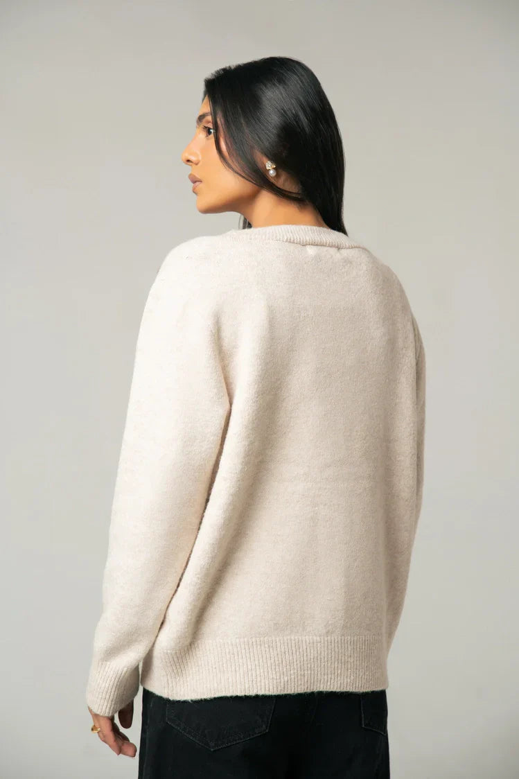 Picture of Embroidered Knit Sweater - Available at Raja Sahib