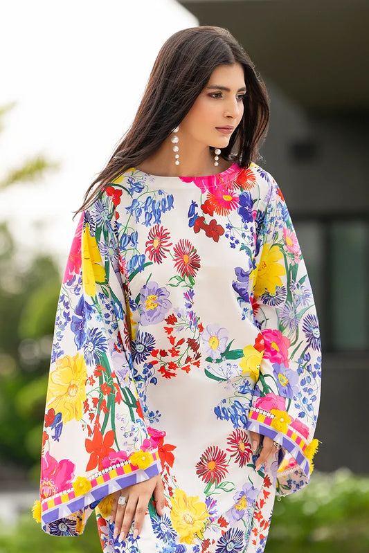 Picture of Ellena - Printed Ladies Maxi Dress - Available at Raja Sahib