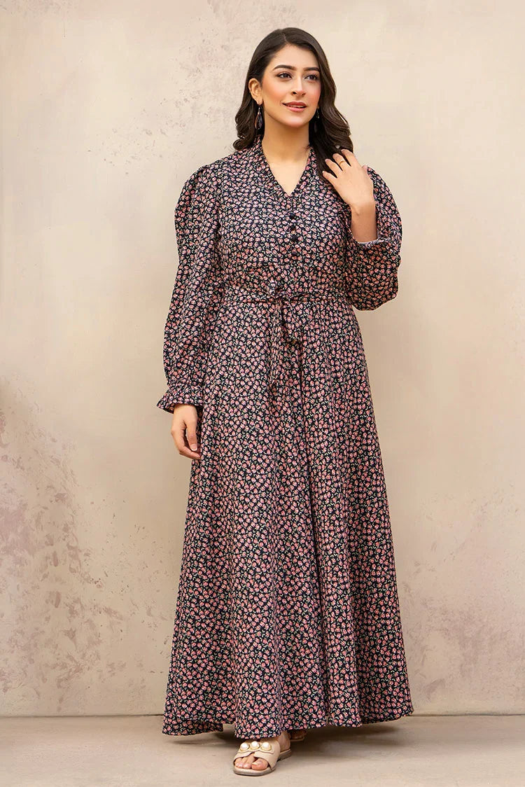 Picture of Ellena - Printed Ladies Maxi Dress - Available at Raja Sahib