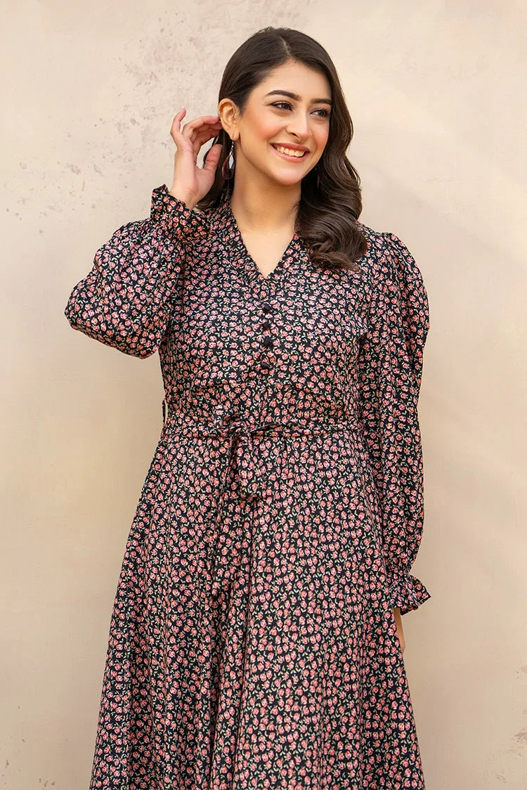 Picture of Ellena - Printed Ladies Maxi Dress - Available at Raja Sahib