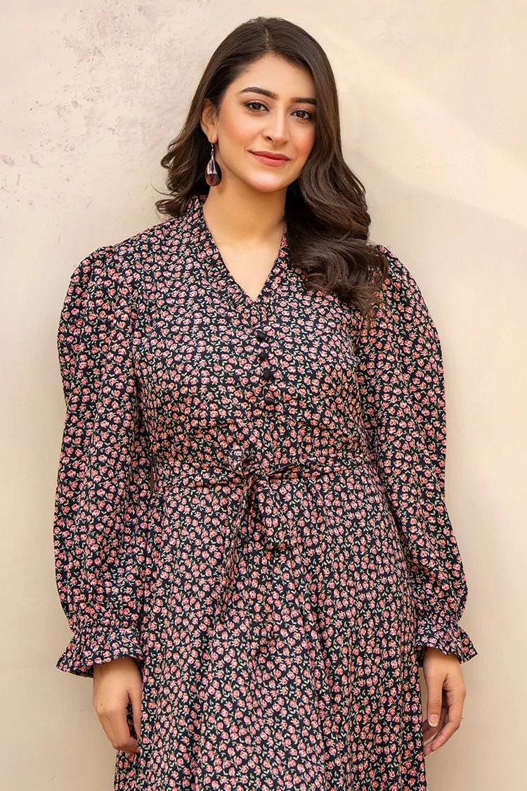 Picture of Ellena - Printed Ladies Maxi Dress - Available at Raja Sahib