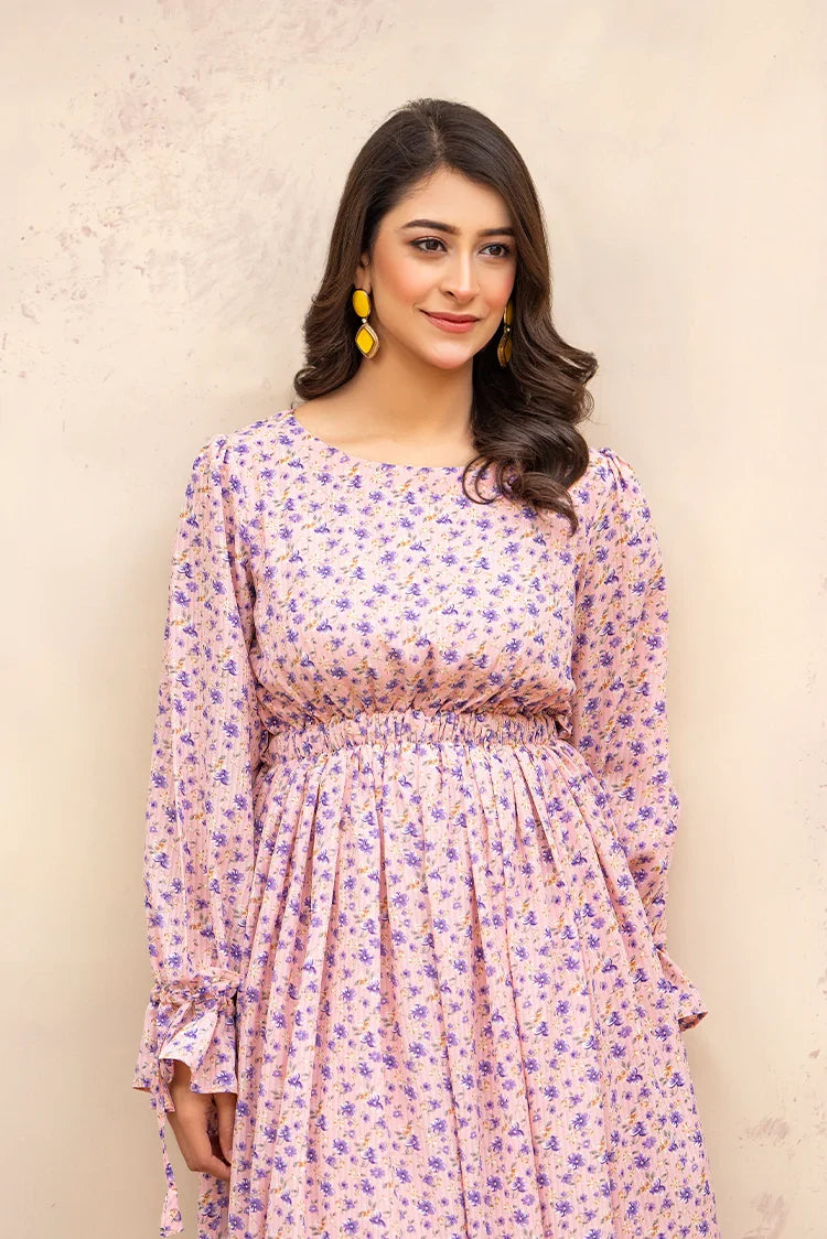 Picture of Ellena - Printed Ladies Maxi Dress - Available at Raja Sahib