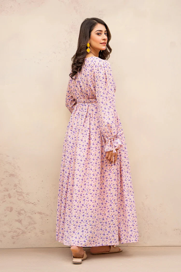 Picture of Ellena - Printed Ladies Maxi Dress - Available at Raja Sahib