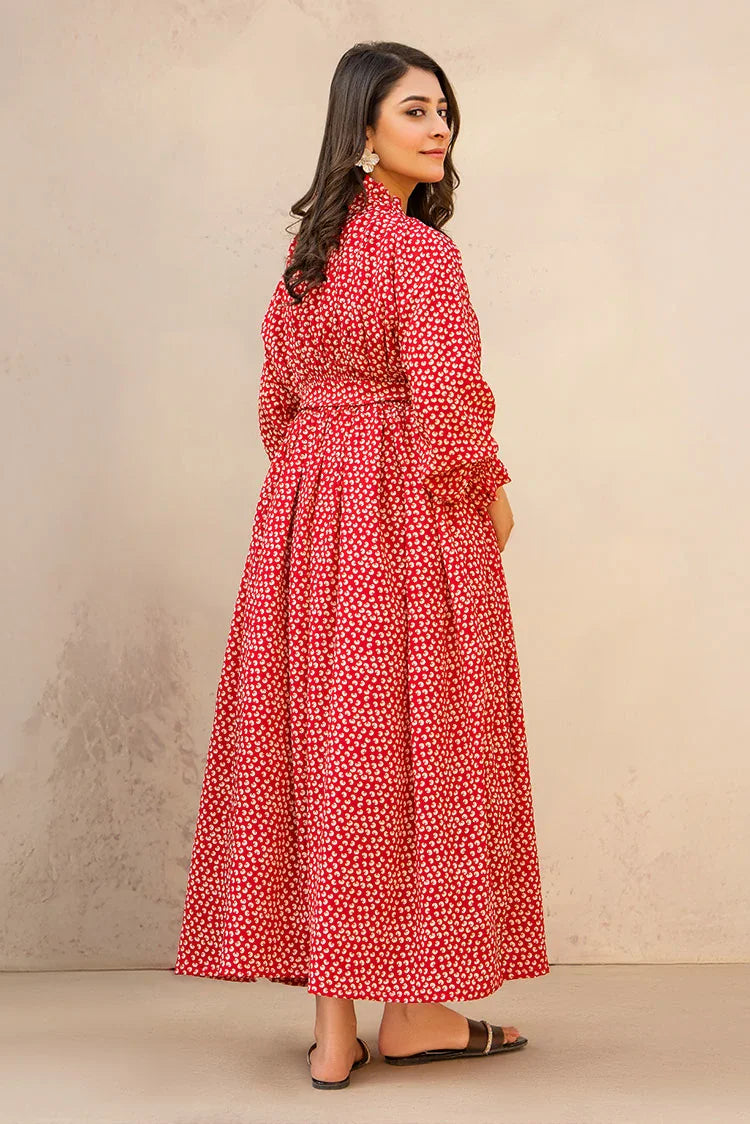 Picture of Ellena - Printed Ladies Maxi Dress - Available at Raja Sahib
