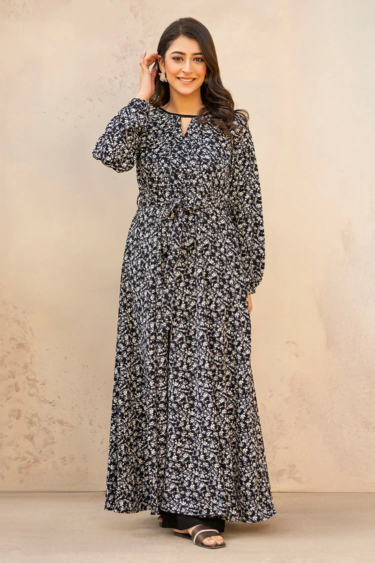 Picture of Ellena - Printed Ladies Maxi Dress - Available at Raja Sahib