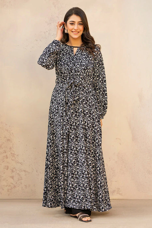 Picture of Ellena - Printed Ladies Maxi Dress - Available at Raja Sahib