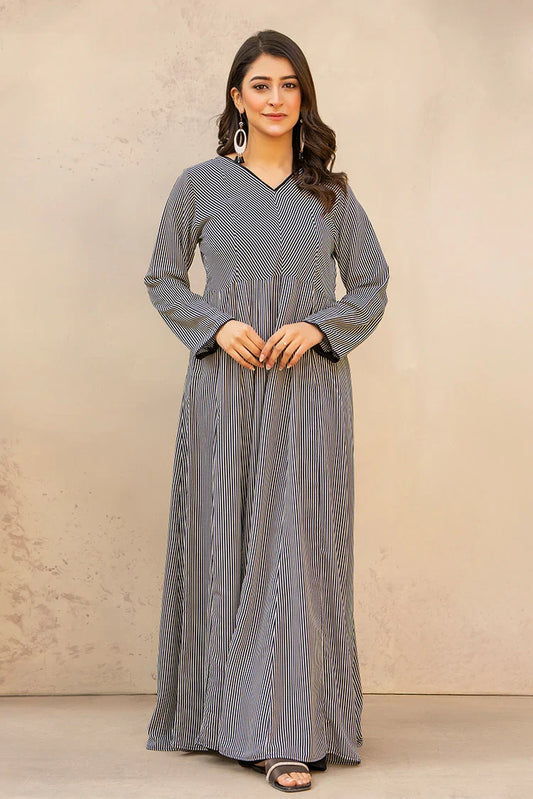 Picture of Ellena - Printed Ladies Maxi Dress - Available at Raja Sahib