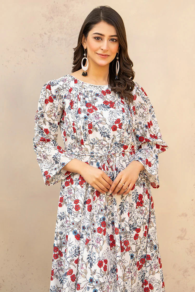 Picture of Ellena - Printed Ladies Maxi Dress - Available at Raja Sahib