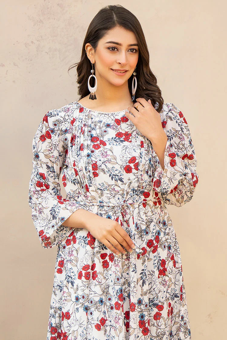 Picture of Ellena - Printed Ladies Maxi Dress - Available at Raja Sahib