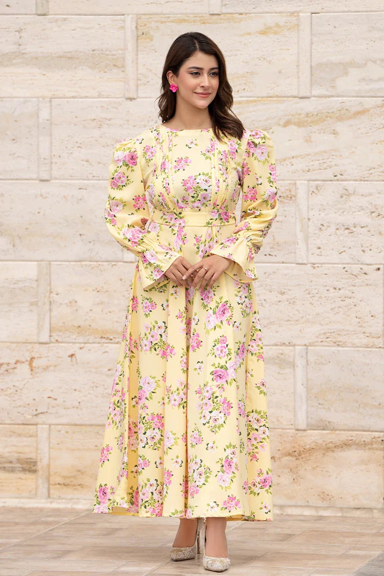 Picture of Ellena - Printed Ladies Maxi Dress - Available at Raja Sahib