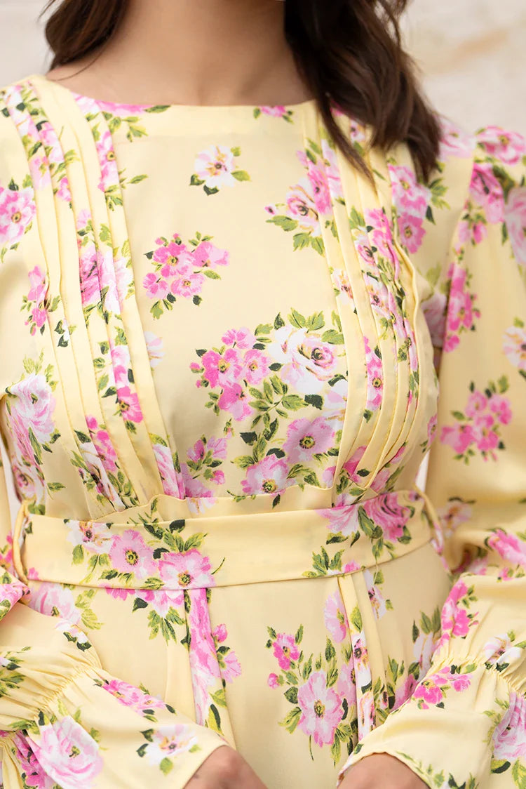 Picture of Ellena - Printed Ladies Maxi Dress - Available at Raja Sahib