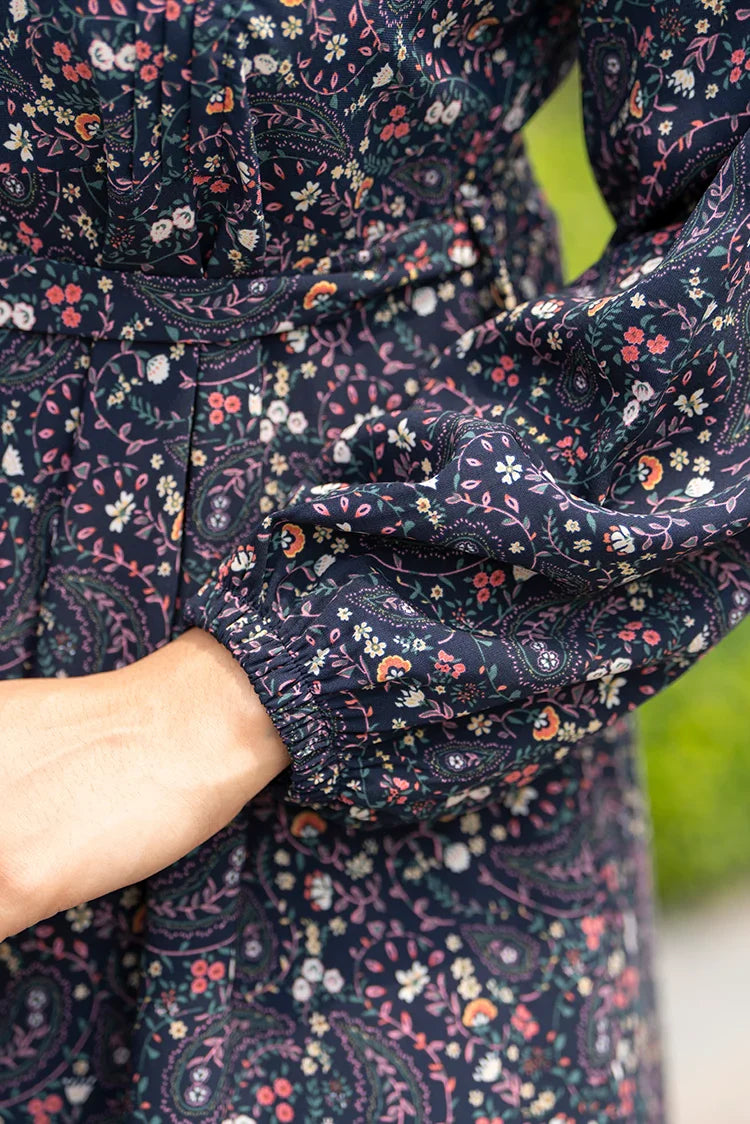 Picture of Ellena - Printed Ladies Maxi Dress - Available at Raja Sahib